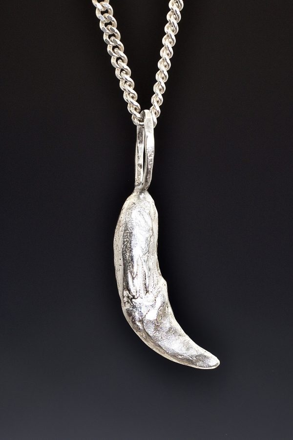 Silver Wolf Fang Necklace