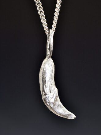 Silver Wolf Fang Necklace