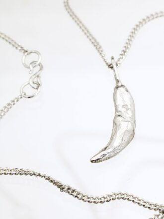 Silver Wolf Fang Necklace