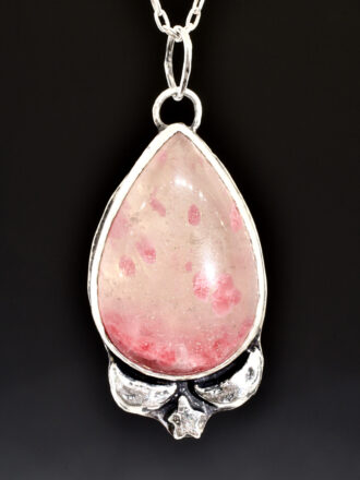 Cotton Candy Skies Silver Cobaltoan Calcite Necklace