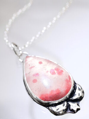 Cotton Candy Skies Silver Cobaltoan Calcite Necklace