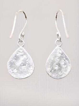 Silver Turquoise Drop Dunes Earrings