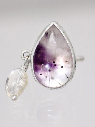 Silver Super Seven Quartz Magic Ring