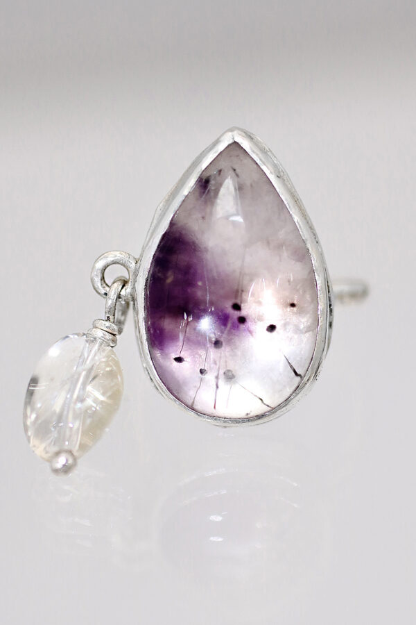 Silver Super Seven Quartz Magic Ring