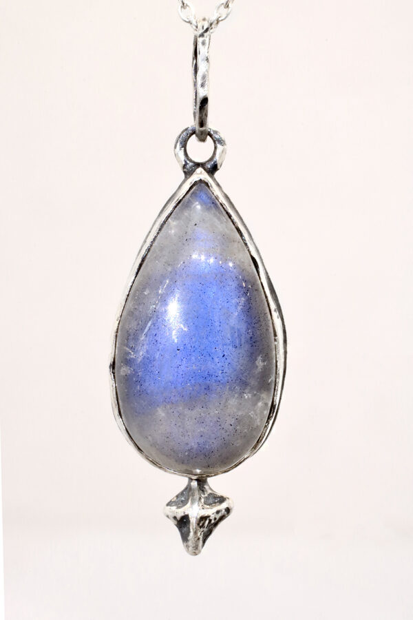 Silver Labradorite Starburst Necklace