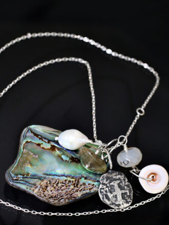 Silver Shipwreck Treasures Pearl Necklace