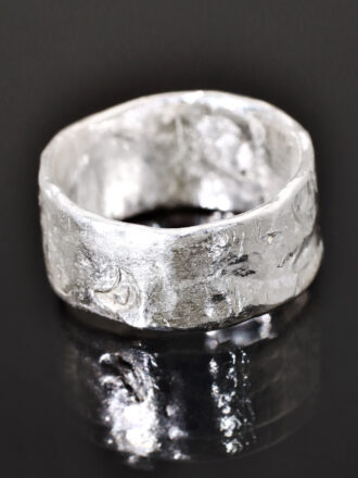 Silver Fairy Glow Chrysoprase Ring
