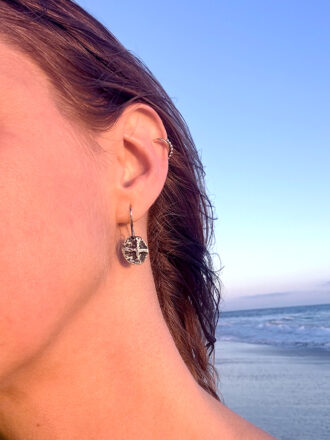 Silver Shipwreck Coin Earrings