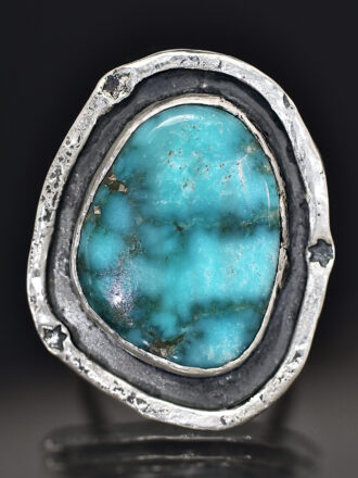 Turquoise Constellation Silver Ring