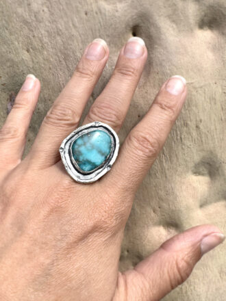 Turquoise Constellation Silver Ring