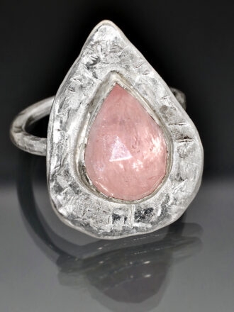 Silver Rose Quartz Sweetness Ring