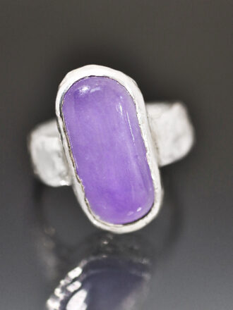 Silver Chalcedony Dusk Ring