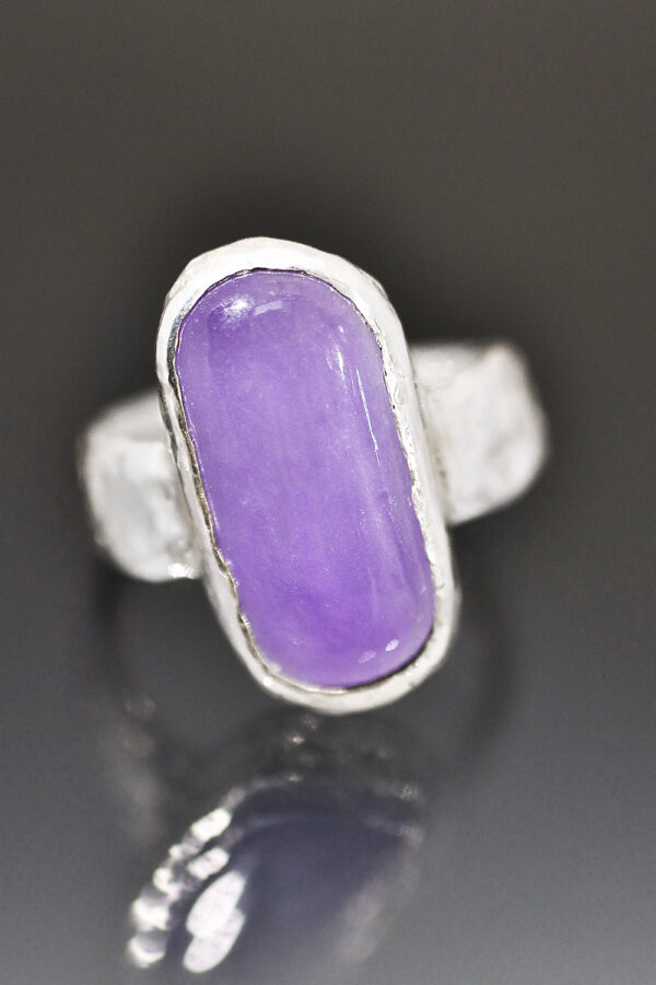 Silver Chalcedony Dusk Ring