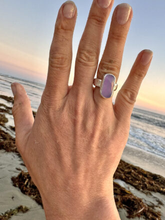 Silver Chalcedony Dusk Ring