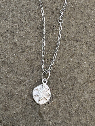 Silver Hope Star Necklace