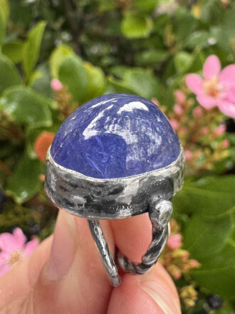 Tanzanite Power Silver Ring Set
