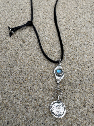 Labradorite Silver Traveler Necklace