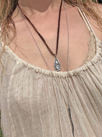 Ancient Silver Wand Necklace