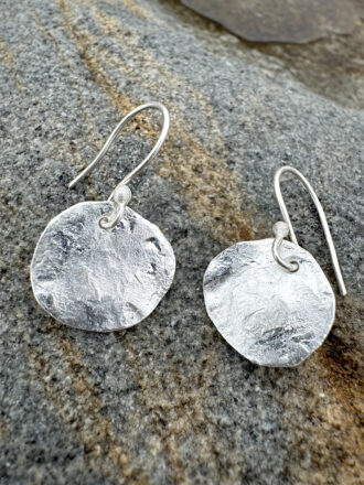 Shiny Little Silver Coin Earrings