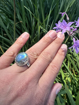 Labradorite Whimsy Silver Ring