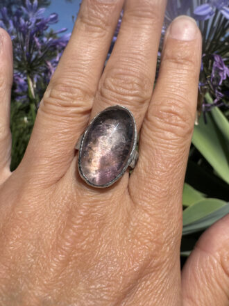 Misty Night Silver Ametrine Ring