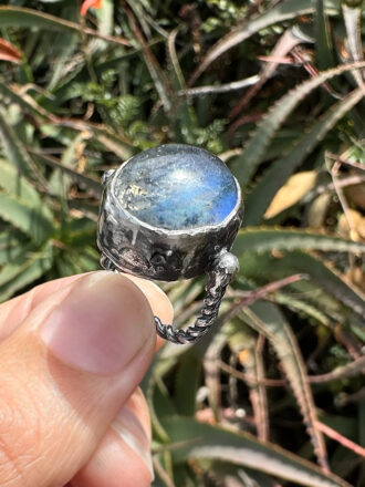 Silver Labradorite Mood Ring