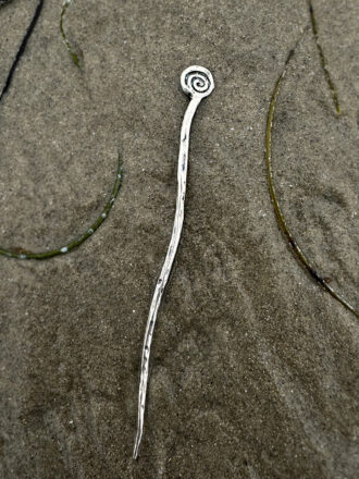 Silver Spiral Hair Stick