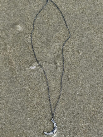 Silver Stevie Crescent Moon Necklace